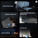 Imprimantă 3D Anycubic Photon P1 – 14K, Dual Material, Precizie 0.02 mm